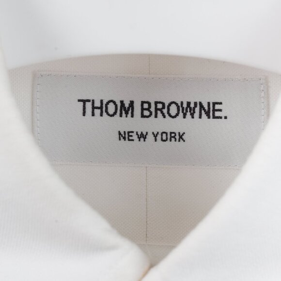Thom Browne 3 Bar Button Up Oxford Shirt - Picture 4 of 12